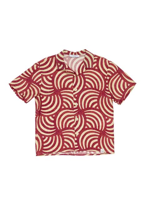Camicia con stampa PAOLO PECORA KIDS | PP4292CHERRY